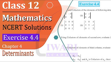 NCERT Solutions for Class 12 Maths Chapter 4 Exercise 4.4