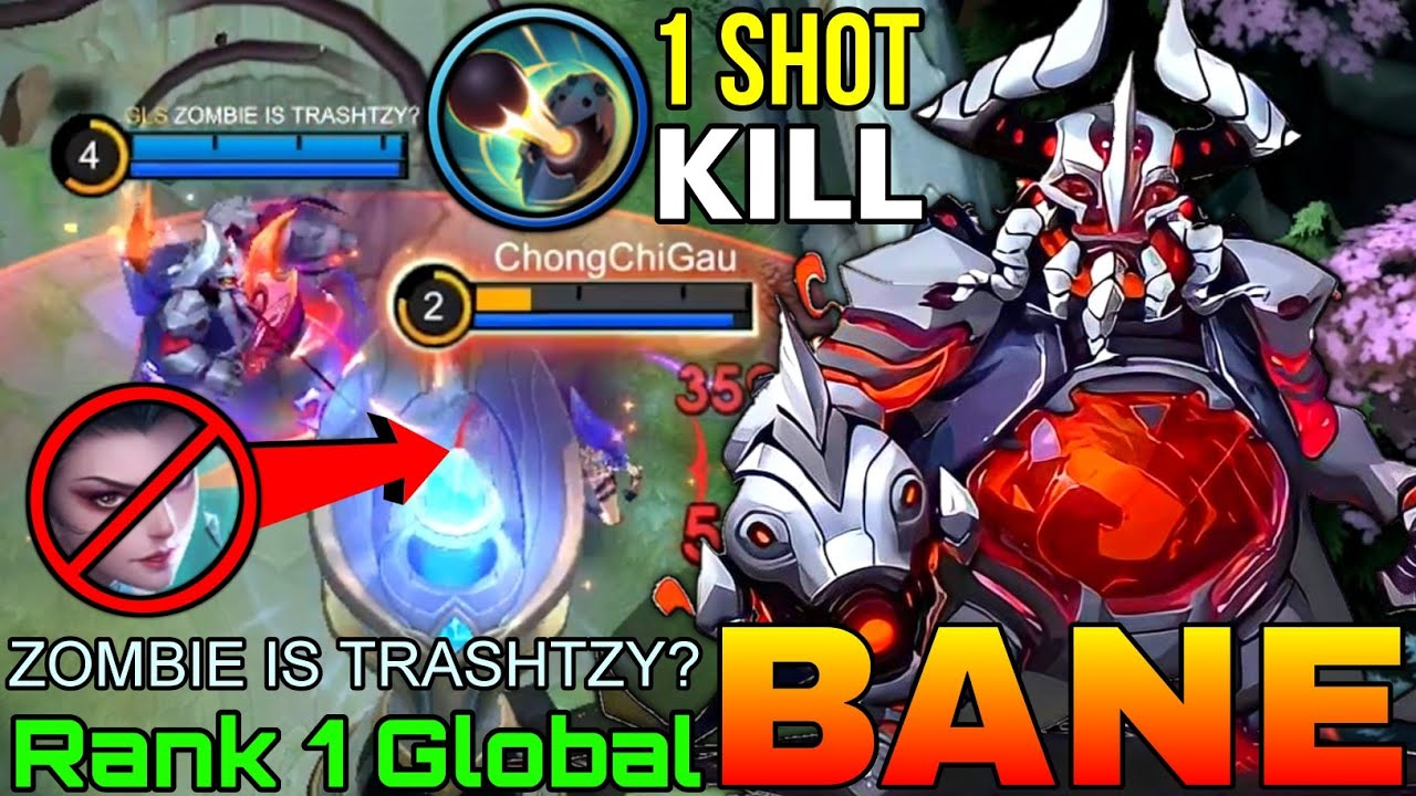 One Shot Burst Bane Monster Jungler - Top 1 Global Bane by ZOMBIE IS ...