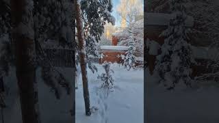 #тесла утро зима #snow мороз