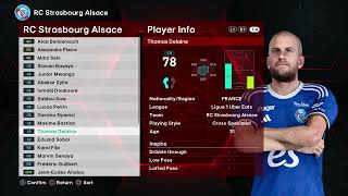 RC STRASBROURG 2023/2024 Full Facepack PES 2021-SPFL2023