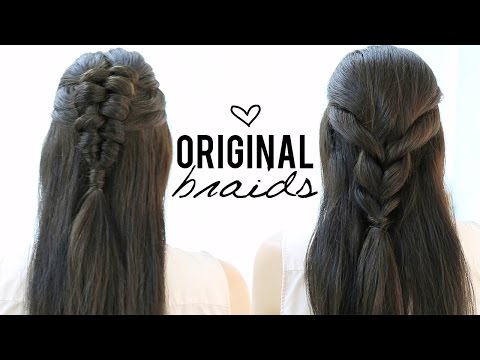 Hairstyles with original braids