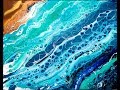 First Beach Scene - Acrylic Pouring - Fluid Painting (02) Sept 11, 2017