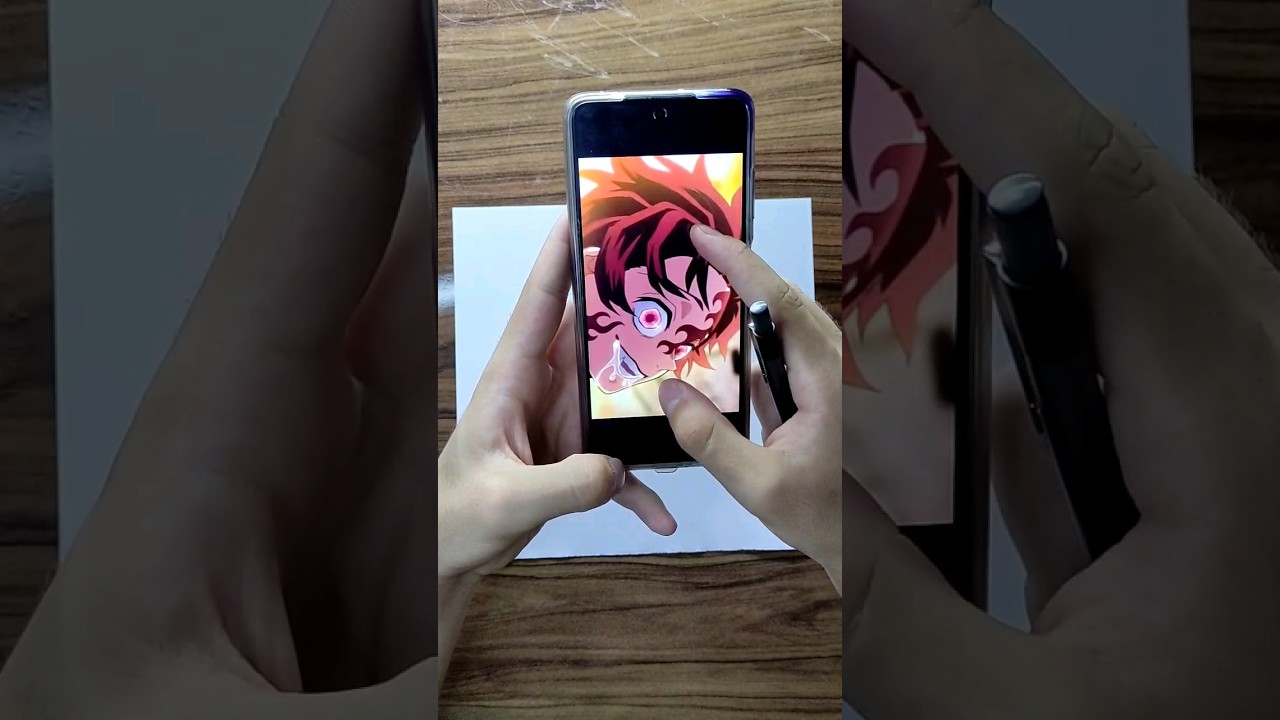 drawing Tanjiro Kamado demon style 🔥 