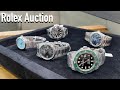 5 Rolex watches in auction - Submariner Datejust GMT Master Oyster Perpetual Tiffany dial - prices