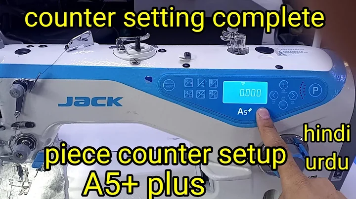 Jack A5+ counter setting how to set pieces counter how to show counter display trimmer counter urdu