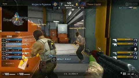 NiP Get_Right 4k Quad Kill AK47 Vs Liquid @Nuke CS_Summit 21/4/17