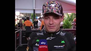 Lando Norris post race interview “ We were just quick ” | Singapore GP 2024