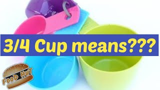 3/4 Cup Means How Much, 3/4 Measurement with Measuring Cup, Tbsp to Cup