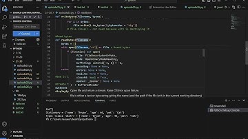 [Python] 13. Work with binary  file and JSON file
