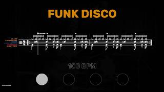 Funk/Disco Drum Tutorial │ Sheet Music + Play-Along │ 100→40 BPM