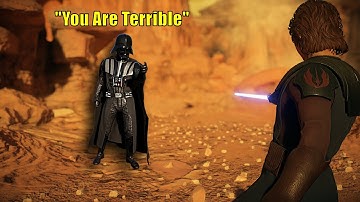 Toxic Player In Hero Showdown Interrupts A 1v1 And Ends Up Getting Clapped - Battlefront 2