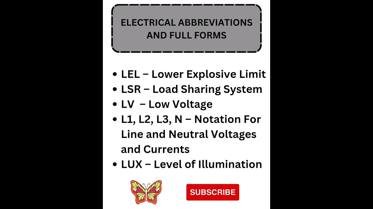 Electrical full form #LSR#LV#LUX#shorts #viralvideos #trendingvideo  