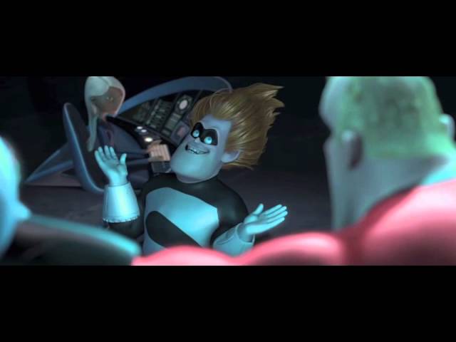 Mr. Incredible meets Syndrome scene Full HD 