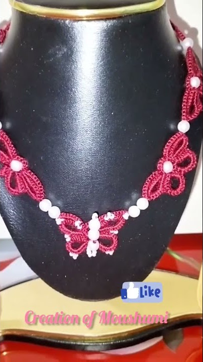 #34#Tatting jewellery #needle #frivolite #shorts