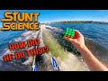 Solving A Rubik&#39;s Cube While Water Skiing! | Stunt Science