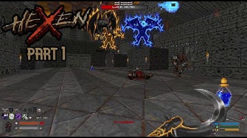 [1/4] Hexen longplay: Lost Luxury + Wrath of Cronos - blind playthrough (ultra-violence necromancer)