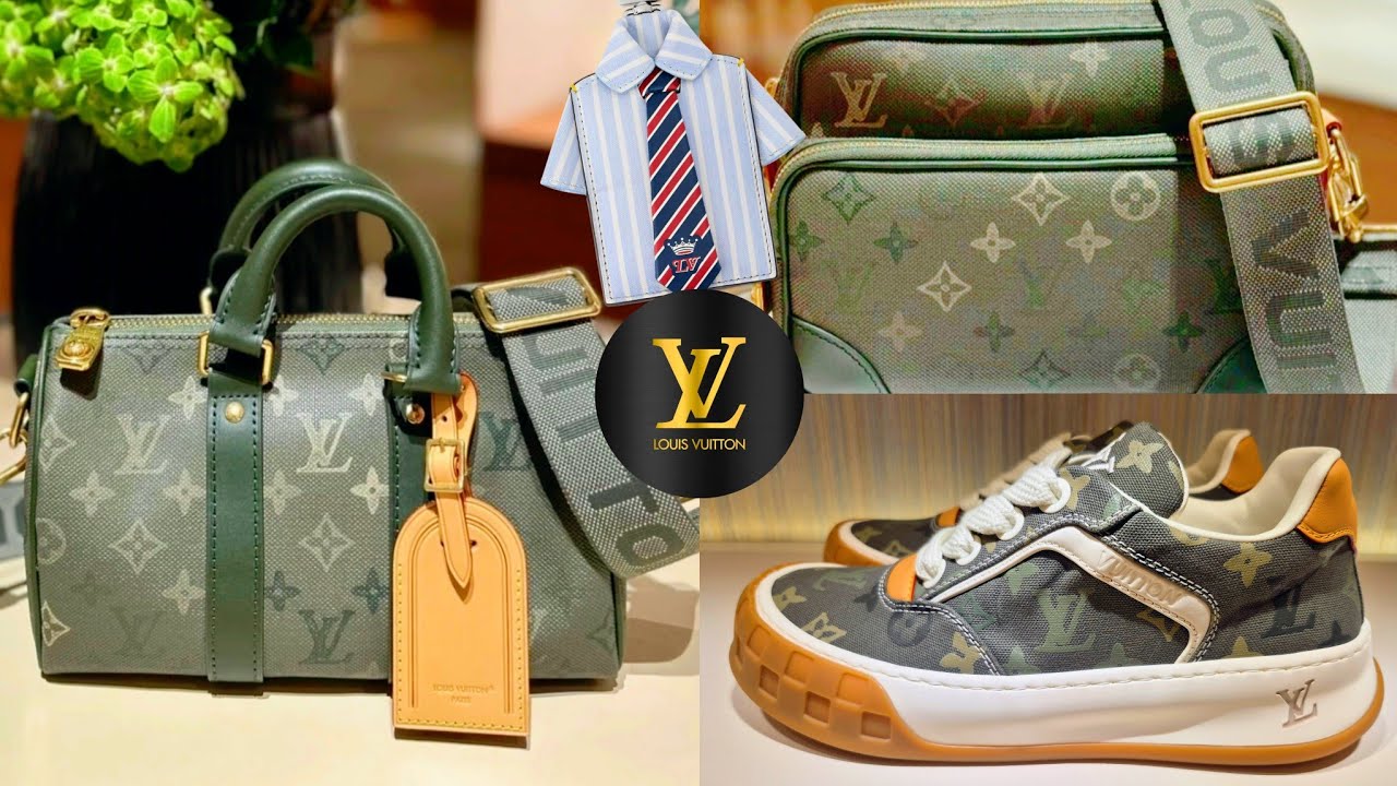 NEW at men's LV 👔 LV TILTED SNEAKER 👔 LV KEEPALL BANDOULIERE 25 👔 LV NIL 👔 LV PREPPY BAG CHARM