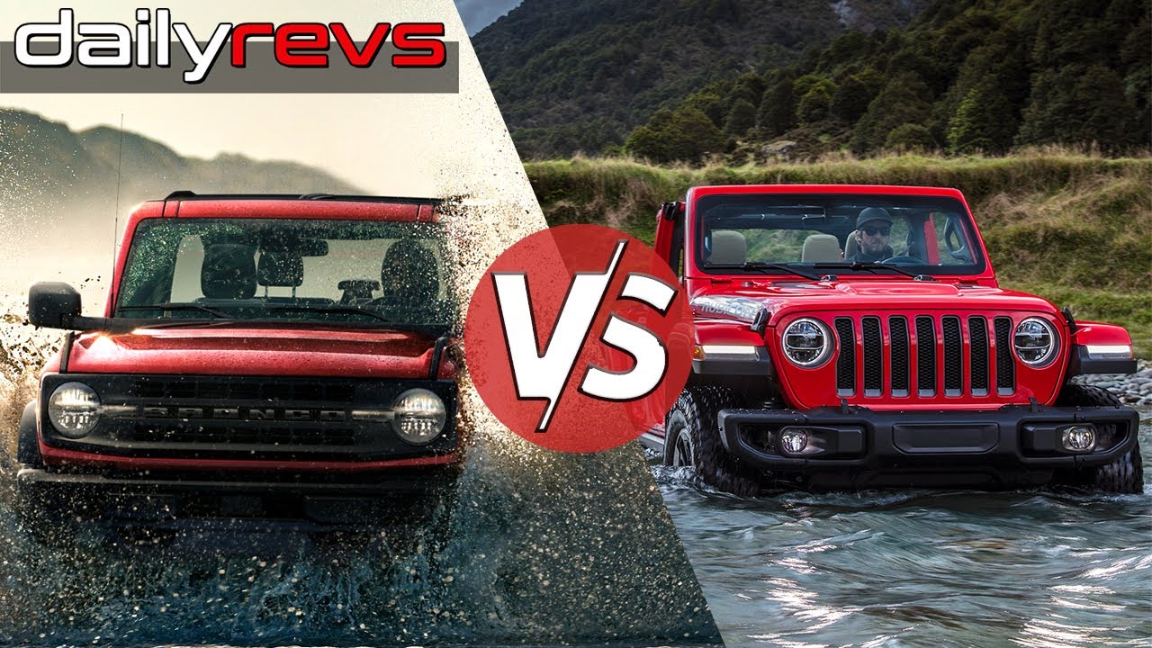 Exclusive! Ford Bronco 2-Door vs Jeep Wrangler 2-Door | Compared | - YouTube