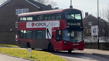 Full Route Visual | Route 198 | Thornton Heath High Street to Shrublands | HV288e