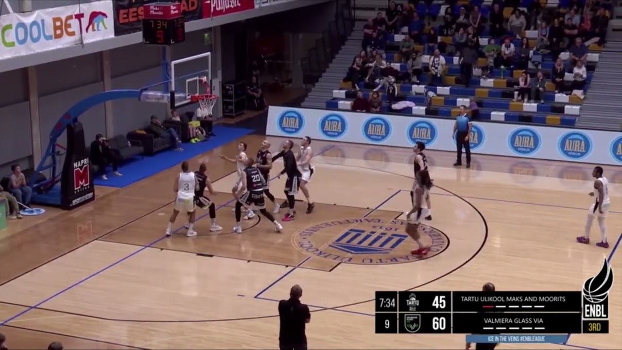 Kahliel Spear with his fourth consecutive double double in the ENBL!