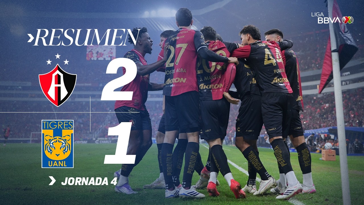 ATLAS 2-1 TIGRES J4 AP26 l Atlas vence a Tigres en casa en su aniversario.