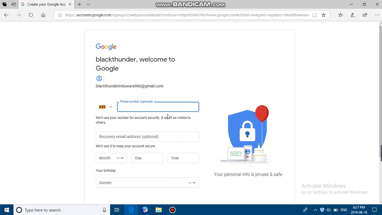 How to create a google account easily.