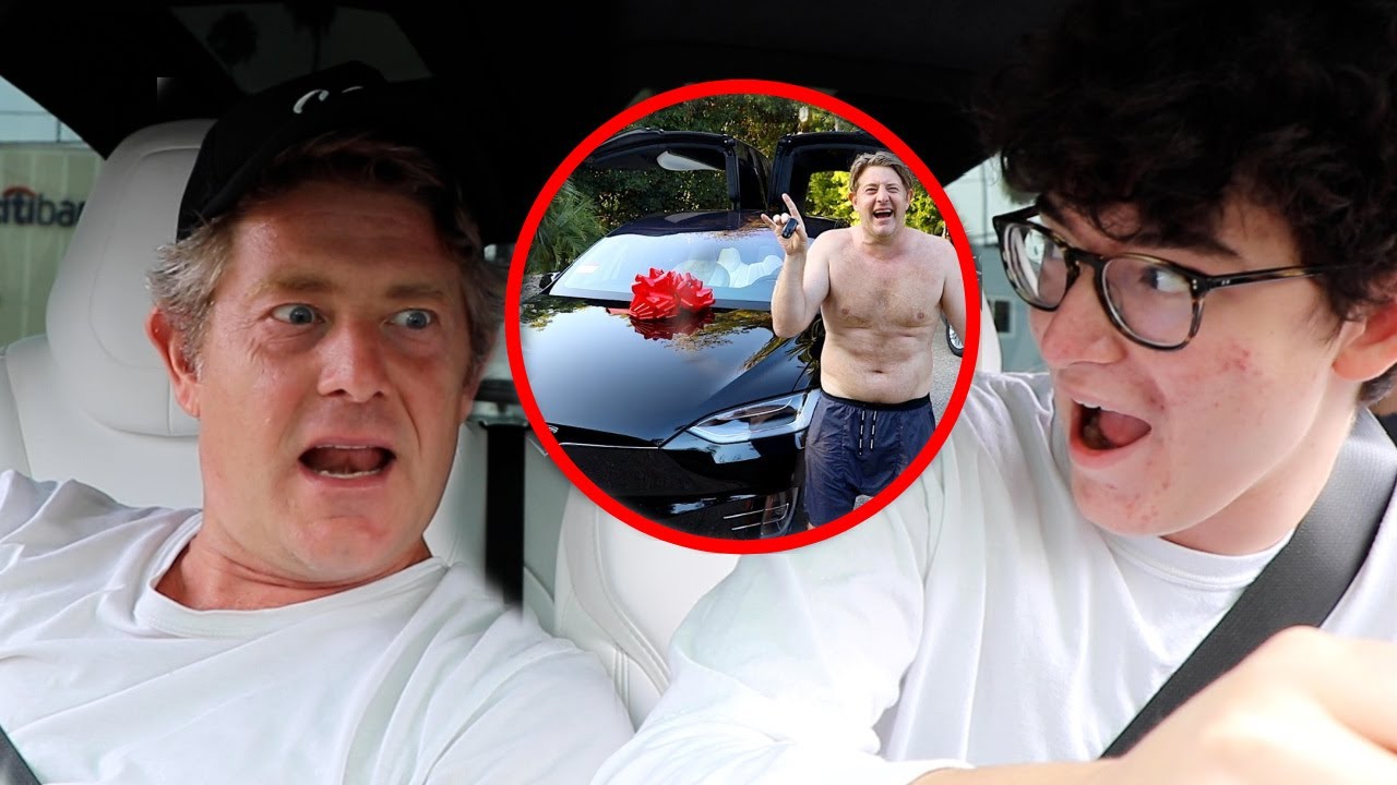 LETTING MY SON DRIVE MY TESLA!!