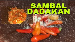 CARA BIKIN SAMBAL DADAK / MENTAH SUPER GAMPANG