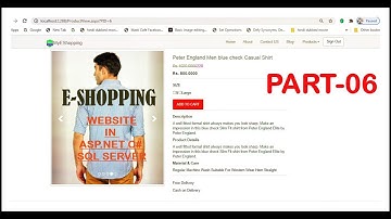 E-Shopping Website Part 6 : ASP.NET C# Project with Source Code | CODERBABA