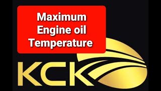 Maximum and Intermittent Engine Oil Temperatures and how hot before the oil is damaged