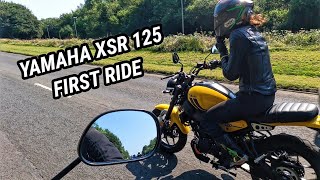 Yamaha XSR 125 First Ride Review 😎 // UK Launch with Ruby Rides, Tomboy a bit and Motobob! 🏁
