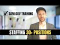 SAM.gov Capture Management Training: Staffing Screener Contract (30+ positions!) Bid List Review