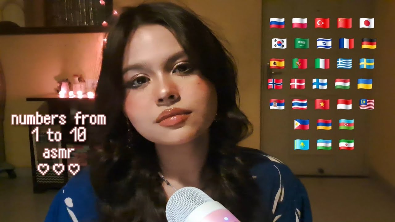 [lofiASMR] learn how to count 1-10 in 30 !! Different languages 