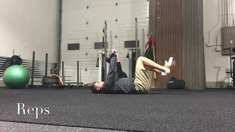 Deadbug with Band Hip Flexor