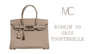 Hermès Birkin 30 Togo Gris Tourterelle