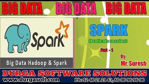 BIG Data || Hadoop||  Spark Part - 1 by Suresh