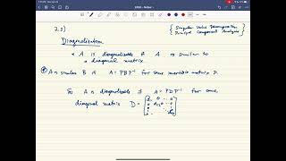 Diagonalization Introduction