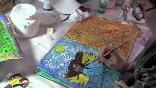Starry Night Art Journal Page