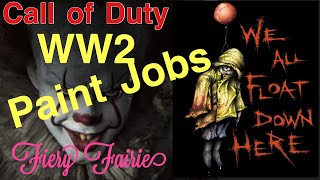 Call Of Duty WW2- Paint Job/ How To make Pennywise Gun