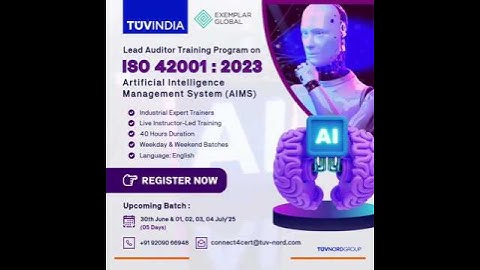 🚀 𝐋𝐞𝐚𝐝 𝐭𝐡𝐞 𝐅𝐮𝐭𝐮𝐫𝐞 𝐨𝐟 𝐑𝐞𝐬𝐩𝐨𝐧𝐬𝐢𝐛𝐥𝐞 𝐀𝐈 – 𝐁𝐞𝐜𝐨𝐦𝐞 𝐚 𝐂𝐞𝐫𝐭𝐢𝐟𝐢𝐞𝐝 𝐈𝐒𝐎 𝟒𝟐𝟎𝟎𝟏:𝟐𝟎𝟐𝟑 𝐀𝐈𝐌𝐒 𝐋𝐞𝐚𝐝 𝐀𝐮𝐝𝐢𝐭𝐨𝐫!