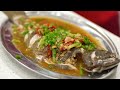 Steamed flounders with taucu sauce