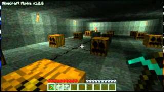 Minecraft: Redstone pumpkin lights (CraftBook)