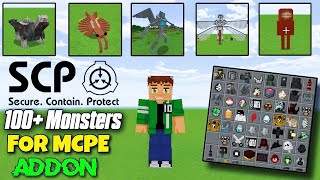 Minecraft scp monsters addon || 100+ monsters addon mcpe ||