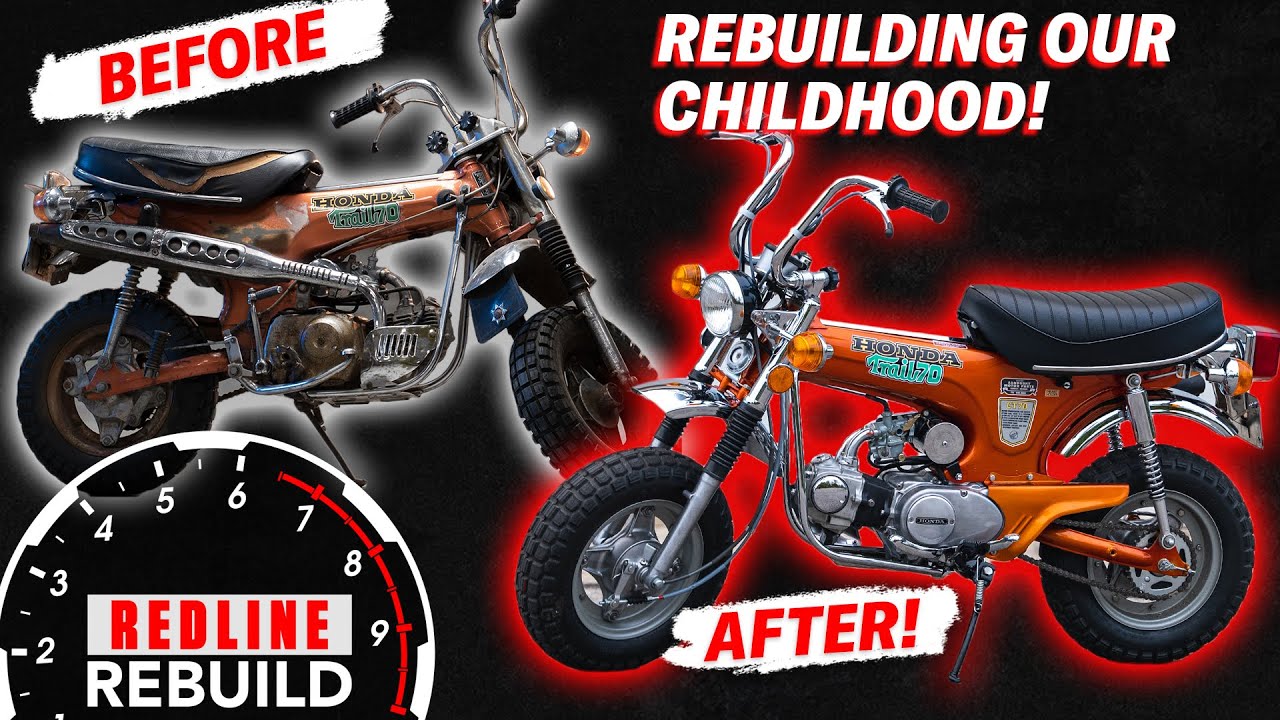 Unbelievable TIME-LAPSE rebuild of a Honda Mini Bike | Redline Rebuild