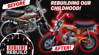 Blast From the Past: Honda Trail 70 Restoration Time-lapse | Redline Rebuild