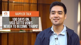 Rappler Talk: 100 days on, Pasig Mayor Vico Sotto vows never to become ‘trapo’