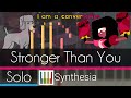Stronger Than You - Steven Universe - |SOLO PIANO TUTORIAL w/LYRICS| -- Synthesia HD