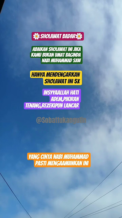 HANYA MENDENGARKAN SHOLAWAT INI 5X‼️HATI ADEM,PIKIRAN TENANG,REZEKI LANCAR#shorts #sholawatbadar#fyp