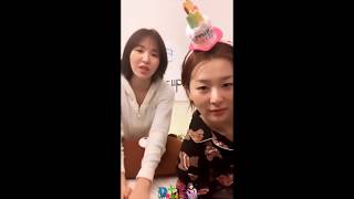 RED VELVET(SEULGI, WENDY, IRENE) 5TH ANNIVERSARY IG LIVE(FULL VER PART 1 + 2) ~1 AUGUST 2019~