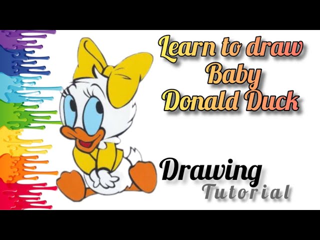 Pencil Sketch of Donald Duck - Desi Painters